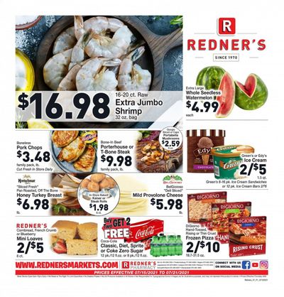 Redner's Markets (DE, MD, PA) Weekly Ad Flyer July 15 to July 21