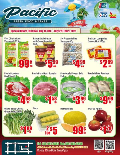 Pacific Fresh Food Market (North York) Flyer July 16 to 22