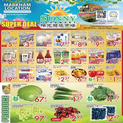 Sunny Foodmart (Markham) Flyer July 16 to 22