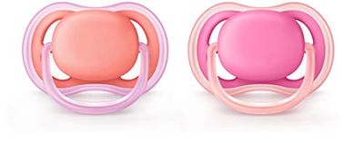 Philips Avent Ultra Air Pacifier, 6-18 months, pink/peach, 2 pack, SCF245/22 $5.39 (Reg $7.22)