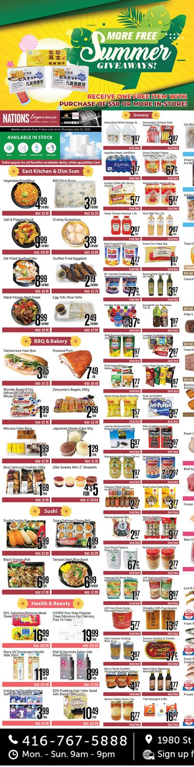 Nations Fresh Foods (Toronto) Flyer July 16 to 22