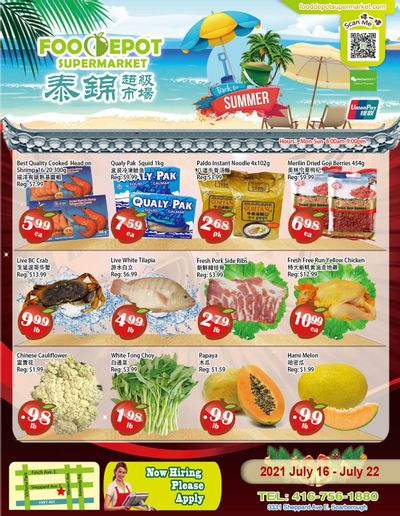 Food Depot Supermarket Flyer July 16 to 22