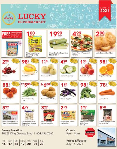 Lucky Supermarket (Surrey) Flyer July 16 to 22