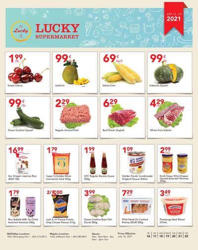 Lucky Supermarket (Winnipeg) Flyer July 16 to 22