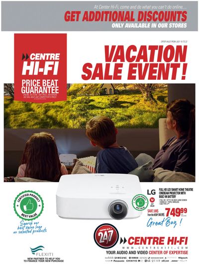 Centre Hi-Fi Flyer July 16 to 22