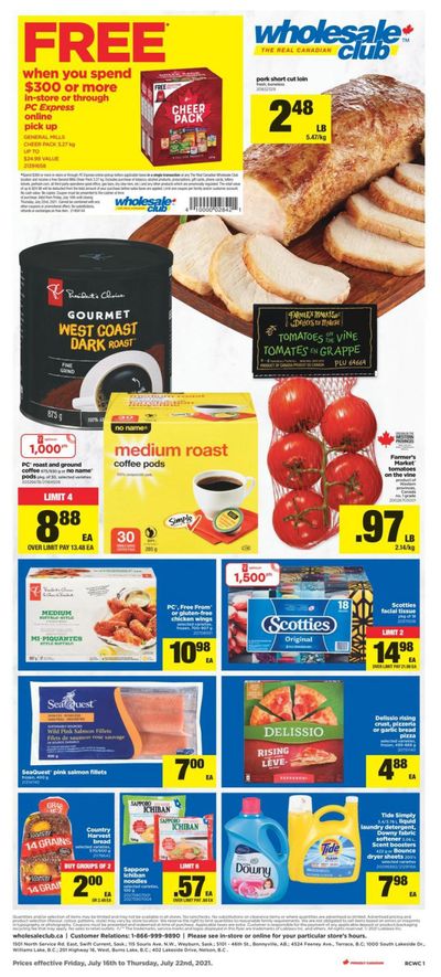 Real Canadian Wholesale Club Flyer July 16 to 22