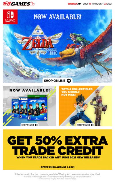 EB Games Flyer July 16 to 22