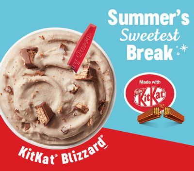 Dairy Queen Canada KitKat Blizzard + Summer Blizzard Treat Menu is Here!