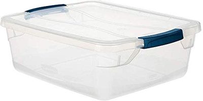 Rubbermaid Cleverstore Clear 16 QT Pack of 6 Stackable Plastic Storage Containers with Durable Latching Clear Lids $80.63 (Reg $124.68)