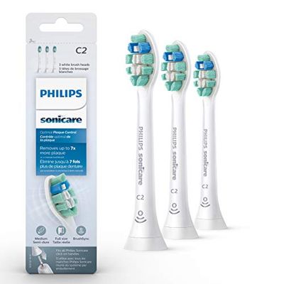 Philips Sonicare Optimal Plaque Control RFID Replacement Brush Heads, 3 pack, HX9023/92, White $30.8 (Reg $39.99)