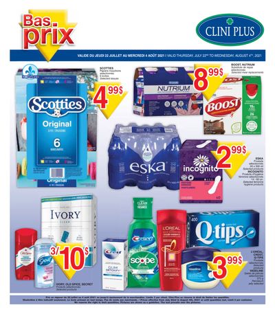 Clini Plus Flyer July 22 to August 4