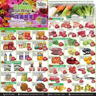 Ethnic Supermarket Flyer July 16 to 22