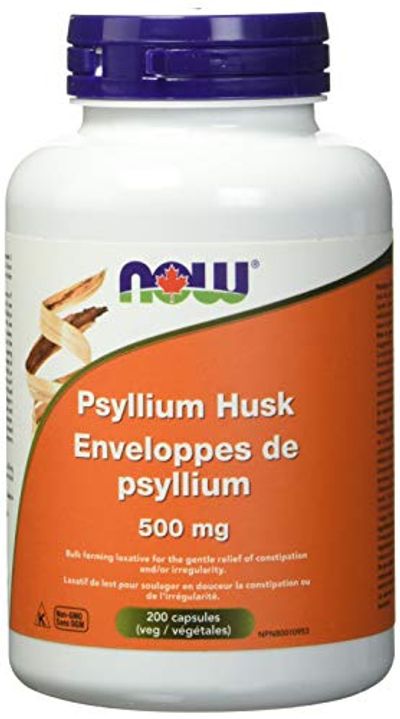 NOW Psyllium Husk Capsules, 500mg, 200 Count $11.19 (Reg $15.99)