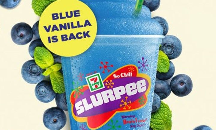 Fanta Blue Vanilla Slurpee at 7-Eleven