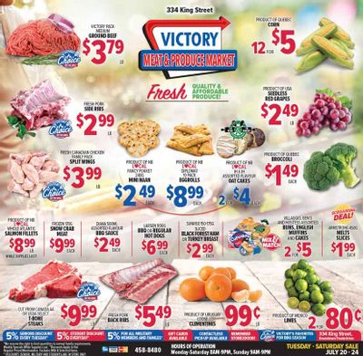 Victory Meat Market Flyer July 20 to 24