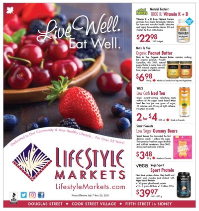 Lifestyle Markets Flyer July 7 to 25
