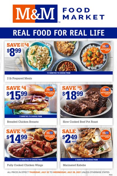 M&M Food Market (Atlantic & West) Flyer July 22 to 28