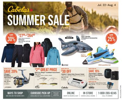 Cabela's Flyer July 22 to August 4