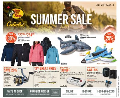 Bass Pro Shops Flyer July 22 to August 4
