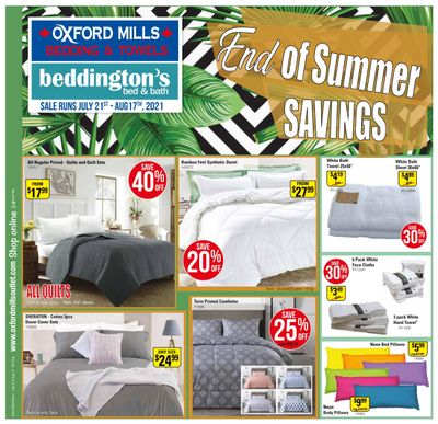 Beddington's Flyer July 21 to August 17