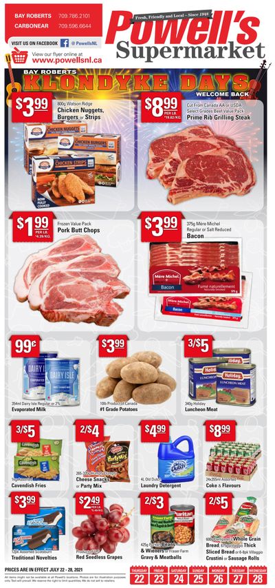 Powell's Supermarket Flyer July 22 to 28