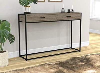 Safdie & Co. 81046.Z.05 Entryway Console Sofa Couch Table/Accent Wall Table-48 Long/Dark Taupe with Drawers for Living Room $110.97 (Reg $139.97)