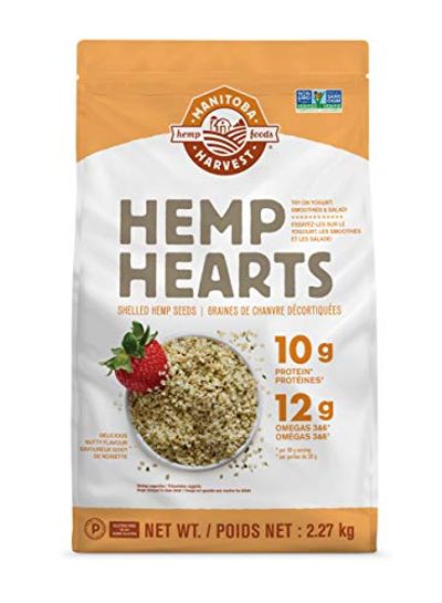 Manitoba Harvest Hemp Hearts Shelled Hemp Seeds, 2.27kg; 10g Plant-Based Protein & 12g Omegas per Serving, Whole 30 Approved, Vegan, Keto, Paleo, Non-GMO, Gluten Free $37.28 (Reg $56.98)