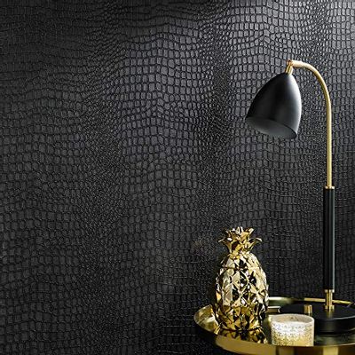 Graham & Brown 32-659 Crocodile Wallpaper, Black $37.5 (Reg $88.33)