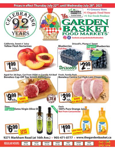 The Garden Basket Flyer July 22 to 28