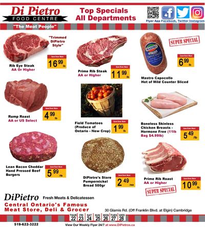 Di Pietro Food Centre Flyer July 22 to 28