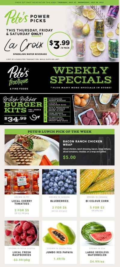 Pete's Fine Foods Flyer July 22 to 28