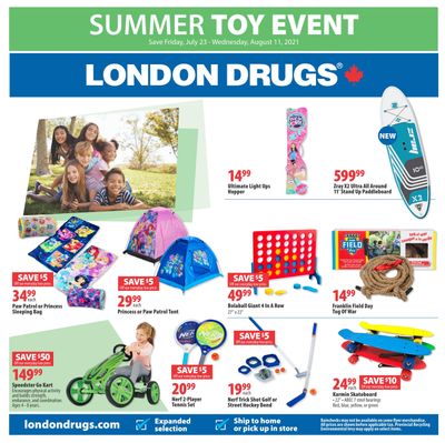 London Drugs Summer Toy Event Flyer July 23 to August 11