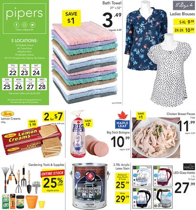 Pipers Superstore Flyer July 22 to 28