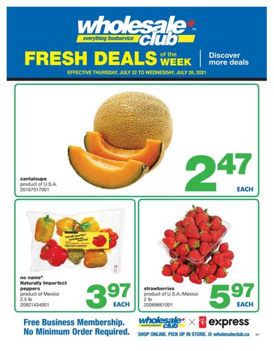 Wholesale Club (ON) Fresh Deals of the Week Flyer July 22 to 28