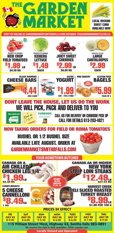 The Garden Market Flyer July 23 to 29