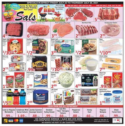 Sal's Grocery Flyer July 23 to 29