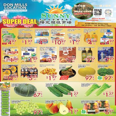 Sunny Foodmart (Don Mills) Flyer July 23 to 29
