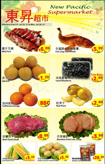 New Pacific Supermarket Flyer July 23 to 26