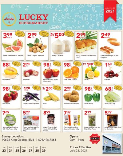 Lucky Supermarket (Surrey) Flyer July 23 to 29
