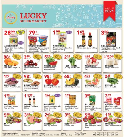Lucky Supermarket (Calgary) Flyer July 23 to 29