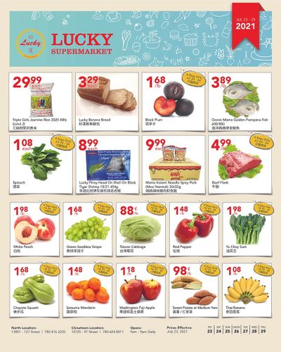 Lucky Supermarket (Edmonton) Flyer July 23 to 29