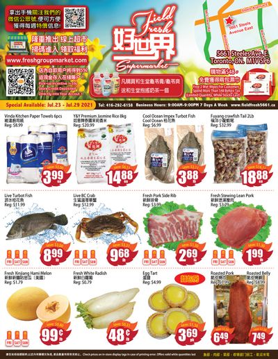 Field Fresh Supermarket Flyer July 23 to 29