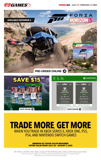 EB Games Flyer July 23 to 29