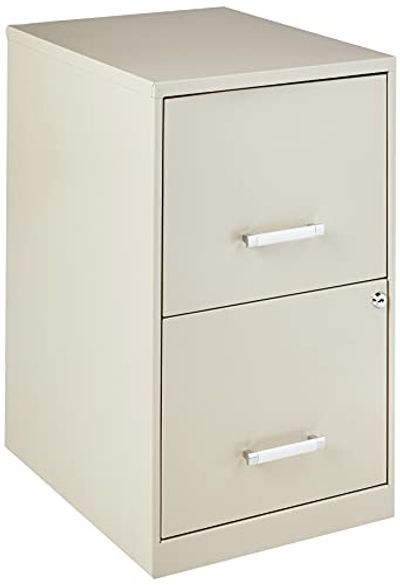 Lorell 14340 18 Deep 2-Drawer File Cabinet, Putty, 30.5" H x 18" W x 18" D $104.18 (Reg $122.17)