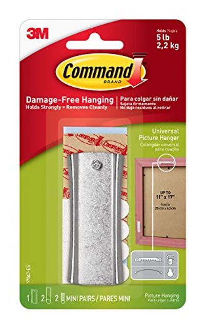Command Universal Picture Hanger w/ Stabilizer Strips, 1-Hanger (17047-ES) $3 (Reg $4.97)