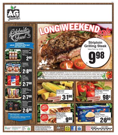 AG Foods Flyer July 25 to 31