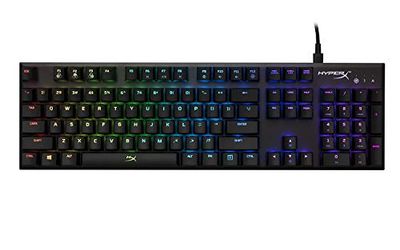 HyperX HX-KB1SS2-US Alloy FPS RGB - Mechanical Gaming Keyboard - Compact Form Factor - Software-Controlled Light & Macro Customization - Fast & Linear - Silver Speed Switches $69.99 (Reg $123.98)