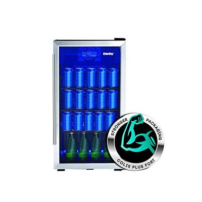 Danby DBC117A2BSSDB-6 117 Can Center, 3.1 Cu.Ft. Freestanding Beverage Refrigerator for, Basement, Dining, Living Room-Bar Fridge Perfect for Beer, Pop, Water $336.99 (Reg $369.99)