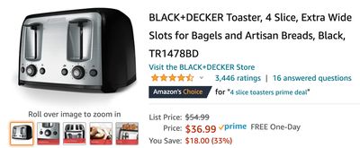 Amazon Canada Deals: Save 33% on BLACK+DECKER Toaster + 25% on Adidas Womens Hoodie + More Offers