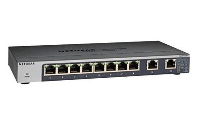 NETGEAR 10-Port Gigabit/10G Ethernet Unmanaged Switch (GS110MX) - with 2 x 10G/Multi-gig, Desktop/Rackmount, and ProSAFE Limited Lifetime Protection $199.99 (Reg $250.99) NETGEAR 10-Port Gigabit/10G Ethernet Unmanaged Switch (GS110MX) - with 2 x 10G/Multi-gig, Desktop/Rackmount, and ProSAFE Limited Lifetime Protection $199.99 (Reg $250.99)